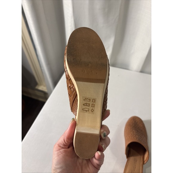 Madewell The Jordyn Clog in Woven Leather~Color: Rustic Twig~Size 5.5 M - Picture 6 of 8